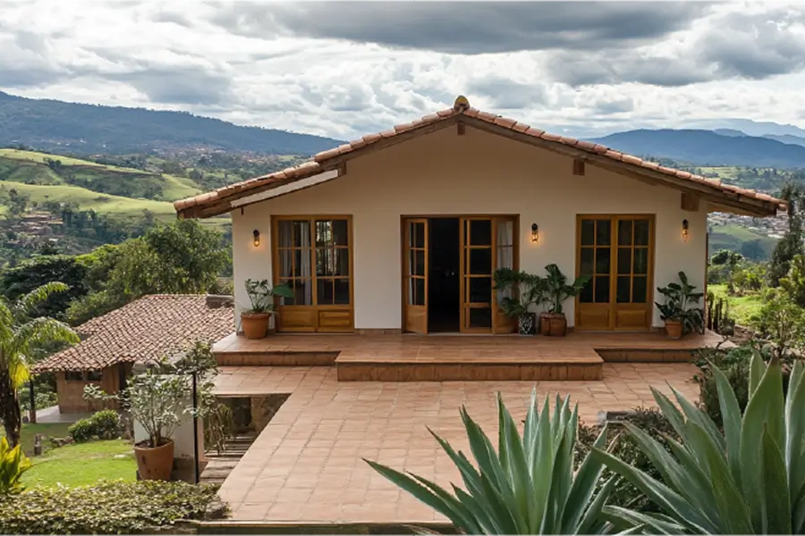 Imagen pareja Colombiana con manos al frente felices  Vivienda para colombianos exterior