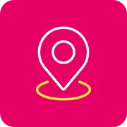 Icono de marcador de ubicación, representando geolocalización
